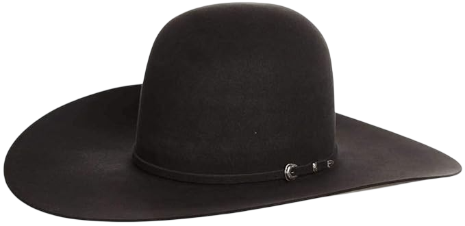 Rodeo King 7X Charcoal 5" Brim Open Crown Felt Cowboy Hat