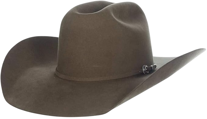 30X Tan Belly Self Band 4 1/2" Brim Open Crown Felt Cowboy Hat