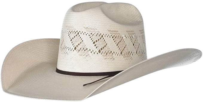 Ivory The Wind Shantung 4 1/2" Brim Open Crown Straw Cowboy Hat by Rodeo King